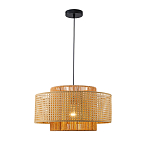 Подвесной светильник с абажуром из плтеного бамбука Light Inside the Cell варинант исполнения - 2 | Loft Concept в Самаре