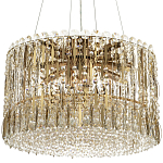 Круглая люстра с металлическими и хрустальными подвесками Bonnay Crystal Chandelier варинант исполнения - 3 | Loft Concept в Самаре