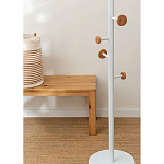 Напольная вешалка из древесины бука Unique Shaped Furniture Floor Hanger White варинант исполнения - 4 | Loft Concept в Самаре