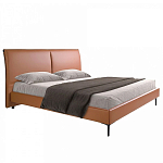 Кровать двуспальная коричневая из экокожи Modern Look варинант исполнения - 1 | Loft Concept в Самаре