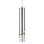 Подвесной светильник Metal Acrylic Tube Chrome Hanging Lamp варинант исполнения - 1 | Loft Concept в Самаре