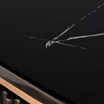 Комод черный округлой формы с рельефным фасадом Black Cut варинант исполнения - 6 | Loft Concept в Самаре