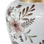 Ваза с нежным цветочным узором в пастельных тонах и крышкой с золотым акцентом Chinoiserie Ceramics варинант исполнения - 3 | Loft Concept в Самаре