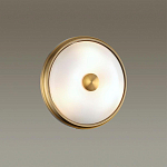 Бра круглое с матовым стеклянным плафоном и металлической окантовкой Soft Halo варинант исполнения - 4 | Loft Concept в Самаре