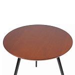 Кофейный столик с круглой столешницей на 3-х черных ножках Laconic Stylish Design варинант исполнения - 1 | Loft Concept в Самаре