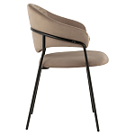 Коричневый стул с обивкой из искусственной замши Alexis варинант исполнения - 3 | Loft Concept в Самаре