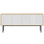 Длинная тумба с зеркальным декором Serena варинант исполнения - 8 | Loft Concept в Самаре