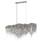 Люстра подвесная с металлическими дугами и длинными цепочками 115 см Atlantis Chain варинант исполнения - 9 | Loft Concept в Самаре