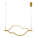 Подвесной светильник волнообразный изогнутый цвета латунь 3000К Spiral Lighting варинант исполнения - 2 | Loft Concept в Самаре