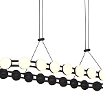 Люстра овальная с круглыми светодиодными источниками света Maxine Light варинант исполнения - 11 | Loft Concept в Самаре