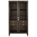 Дизайнерский шкаф витрина Elsa Dreams Walnut с 4-мя ящиками варинант исполнения - 9 | Loft Concept в Самаре