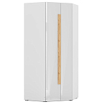 Шкаф угловой с белым глянцевым фасадом Grace of Furniture варинант исполнения - 1 | Loft Concept в Самаре