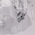 Люстра круглая с подвесными прямоугольными пластинами из стекла Glacier Panels варинант исполнения - 8 | Loft Concept в Самаре