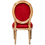 Стул из натурального бука красное с цветным принтом Impressionism in Color варинант исполнения - 2 | Loft Concept в Самаре