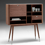 Дизайнерский комод-буфет на высоких ножках с выдвижными ящиками и открытыми полками Joshar варинант исполнения - 1 | Loft Concept в Самаре