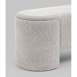 Банкетка Taks букле светло-серый варинант исполнения - 2 | Loft Concept в Самаре