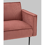 Диван современный вельветовый прямой Worcester Коралл варинант исполнения - 3 | Loft Concept в Самаре