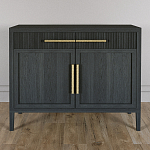 Буфет Primo с двумя ящиками и двумя фасадами Черный дуб варинант исполнения - 2 | Loft Concept в Самаре