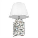 Настольная лампа цилиндрическая с цветочной росписью Lamp Flower Painting варинант исполнения - 4 | Loft Concept в Самаре