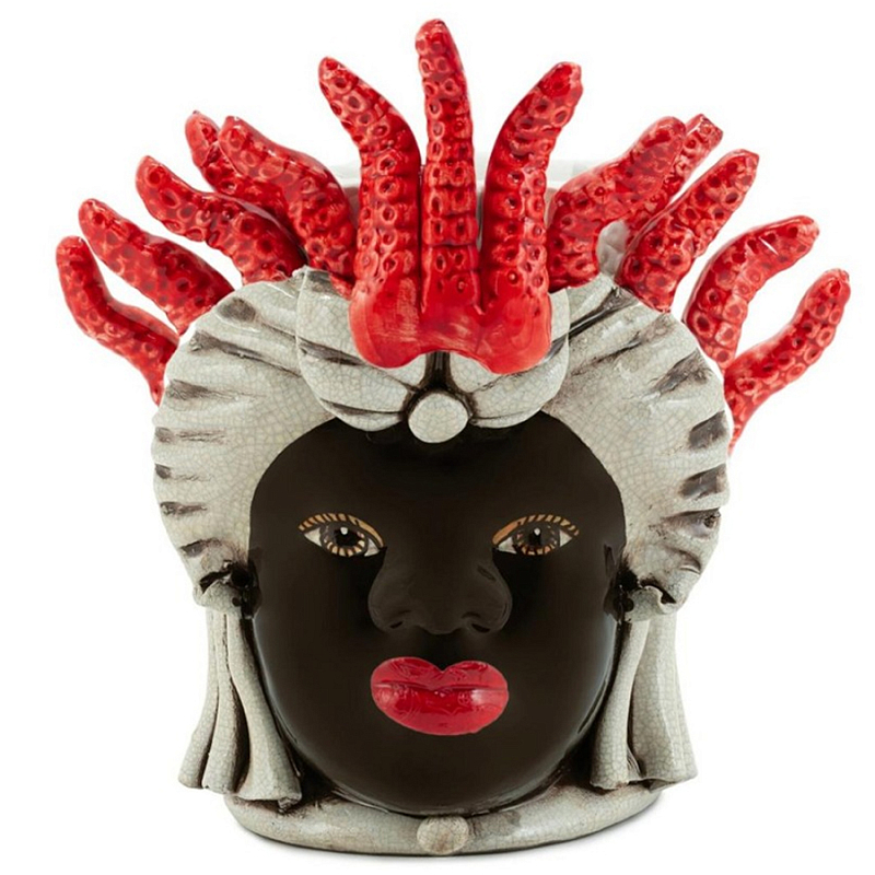 Ваза Vase Moro Lady Small Tentacles Коричневый Красный Бежевый Ваза Vase Moro Lady Small Tentacles Коричневый Красный Бежевый в Самаре | Loft Concept