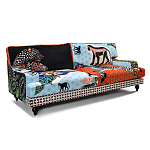 Диван с цветным принтом Qalakabusha Sofa варинант исполнения - 2 | Loft Concept в Самаре