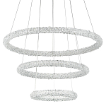Многоярусная кольцевая люстра с хрустальным декором Gilbertine Crystal Ring Chandelier варинант исполнения - 1 | Loft Concept в Самаре