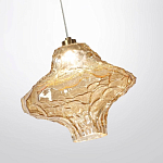 Подвесной светильник с плафоном из фактурного светло-янтарного стекла Light Ensemble варинант исполнения - 5 | Loft Concept в Самаре