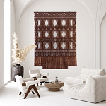 Панно Макраме коричневый цвет  варинант исполнения - 3 | Loft Concept в Самаре