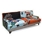 Диван с цветным принтом Qalakabusha Sofa варинант исполнения - 3 | Loft Concept в Самаре