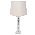 Настольная лампа с кремовым абажуром на фактурном стеклянном основании Source варинант исполнения - 1 | Loft Concept в Самаре