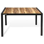 Стол обеденный раздвижной с прямоугольной столешницей на четырех черных ножках Blair варинант исполнения - 2 | Loft Concept в Самаре