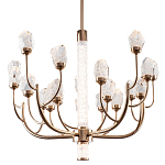 Люстра с декором в виде кристаллов из хрусталя Kenneth Crystal Stone Chandelier 20 варинант исполнения - 1 | Loft Concept в Самаре