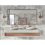 Бра с круглым основанием золотого цвета и двумя вертикальными плафонами Hex Scaffold варинант исполнения - 6 | Loft Concept в Самаре