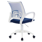 Офисное кресло с основанием из белого пластика Desk chairs Blue варинант исполнения - 2 | Loft Concept в Самаре