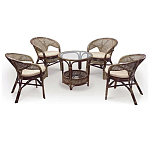 Комплект уличной мебели Sienna Dark Brown варинант исполнения - 1 | Loft Concept в Самаре