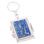 Зеркало брелок складное двухстороннее из натурального камня Лазурит Stone Mirrors варинант исполнения - 1 | Loft Concept в Самаре