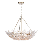 Люстра декорированная цветами из стекла Lightness of Flowers варинант исполнения - 1 | Loft Concept в Самаре