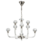 Люстра с 8-ю лампами и гранеными стеклянными плафонами Prism Gala варинант исполнения - 2 | Loft Concept в Самаре