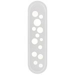 Бра белое овальной формы White Holes варинант исполнения - 2 | Loft Concept в Самаре