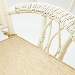 Комплект обеденный из ротанга Eloise grand white варинант исполнения - 7 | Loft Concept в Самаре