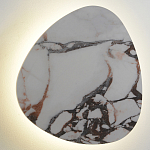 Бра треугольной формы бело-коричневый мрамор Длина 47 см Ginger & Jagger варинант исполнения - 1 | Loft Concept в Самаре