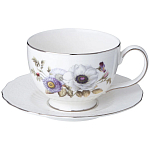 Чайный сервиз из фарфора с рисунком цветов на 6 персон 14 предметов Garden Whisper Porcelain Set  варинант исполнения - 2 | Loft Concept в Самаре