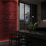 Гипсовая 3D панель с принтографией PM-40 варинант исполнения - 1 | Loft Concept в Самаре