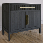 Буфет Primo с двумя ящиками и двумя фасадами Черный дуб варинант исполнения - 3 | Loft Concept в Самаре