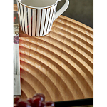 Журнальный столик с круглой фактурной столешницей из натурального дерева Vortex варинант исполнения - 5 | Loft Concept в Самаре