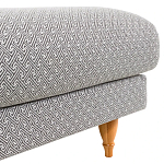 Мягкий пуф на деревянных ножках Garner Pouf Light варинант исполнения - 5 | Loft Concept в Самаре