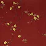 Обои ручная роспись Cherry Tree Special Colourway on Scarlet Lady dyed silk варинант исполнения - 1 | Loft Concept в Самаре