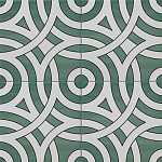 Дизайнерская плитка с узором Петли варинант исполнения - 1 | Loft Concept в Самаре