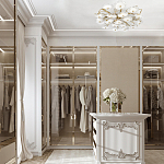 Потолочная люстра круглая ветвистыми бронзовыми элементами и стеклянными рифлеными дисками Textured Glass Chandelier варинант исполнения - 7 | Loft Concept в Самаре