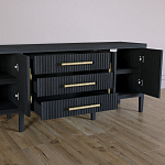 Большая VT-тумба Primo шпон Черный дуб варинант исполнения - 5 | Loft Concept в Самаре